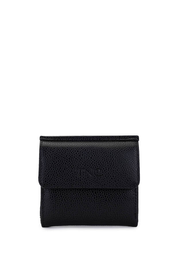 Unisex Genuine Leather Black Caviar Wallet