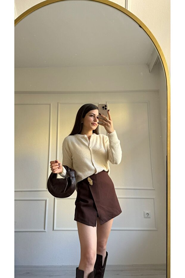 EKRU PELUŞ HIRKA - 2