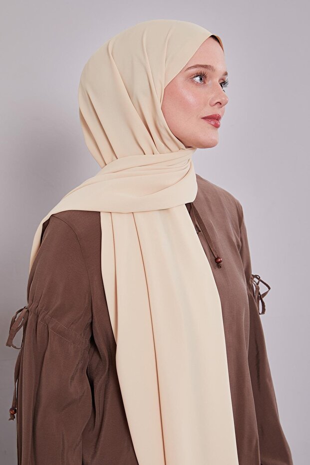 Sarı Düz Trend Şal - 3