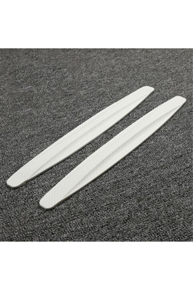 Black Anti Collision Car Bumper Guard Strip 2Pcs Front Rear Protection Strips Scratch Protector Cras