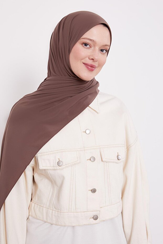 Coffee Plain Sandy Shawl - 2