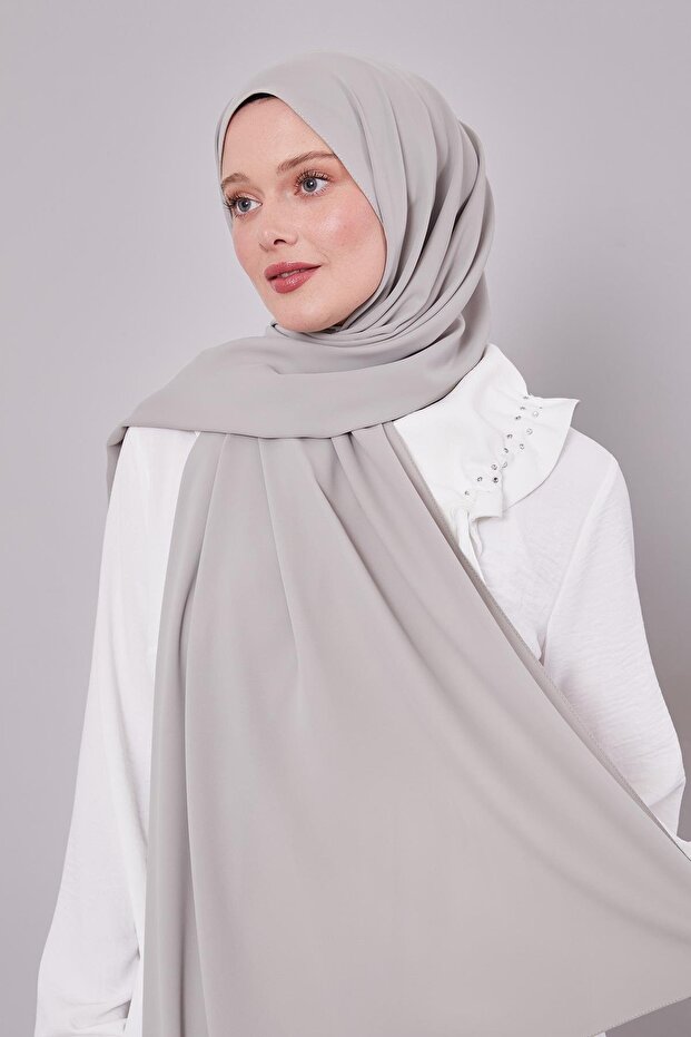 Light Green Plain Trend Shawl