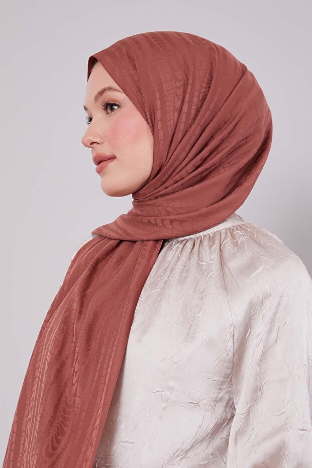 Tile Mixed Stripe Pattern Green Shawl - 2