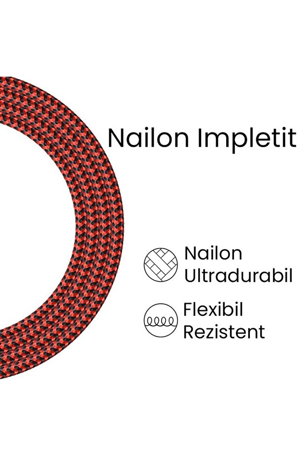 Lightning to usb cable 1m + triangular braided cable - 5