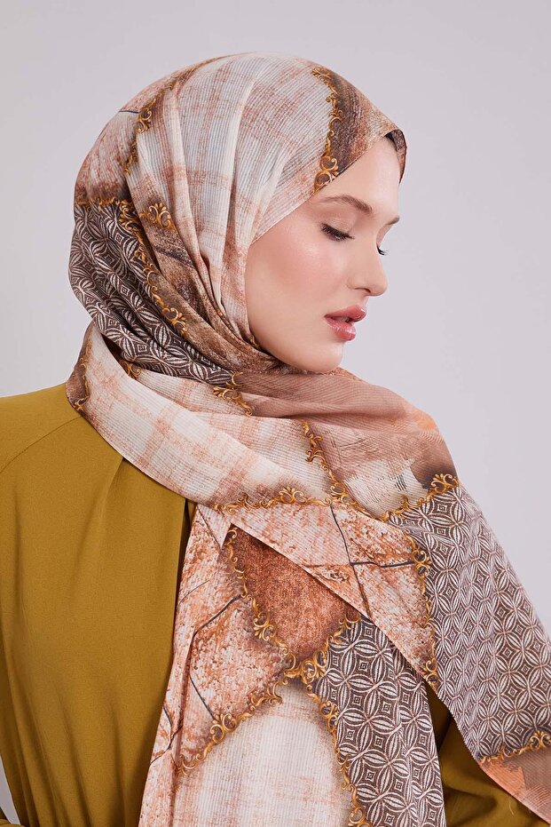 شال قطني بنمط مختلط من البلاط - 3