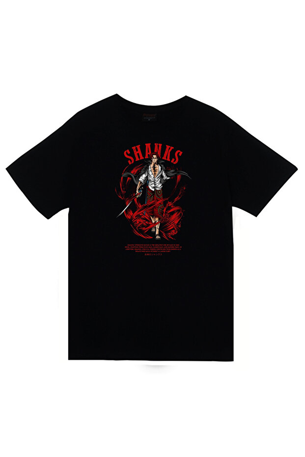 One Piece Shanks - Anime Printed Unisex 100% Cotton T-Shirt