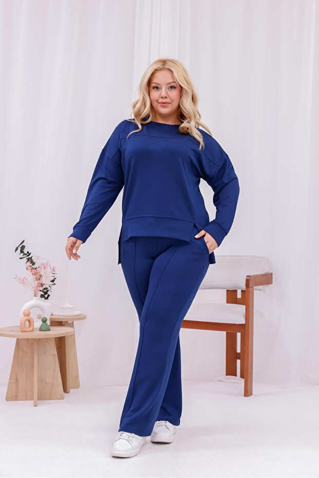 طقم كبير الحجم من قماش المودال - 3