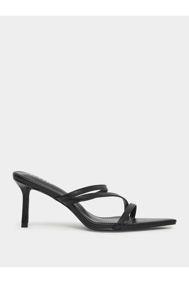 Tosca Black Strappy Sandals