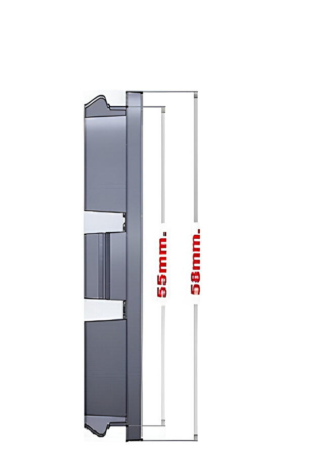 FOCUS MONDEO FİESTA Jant Göbeği 58/55 55 mm Yuva 4lü Set (YUVA İÇ ÇAPI 5.5 SANTİMSE UYUMLUDUR) - 2