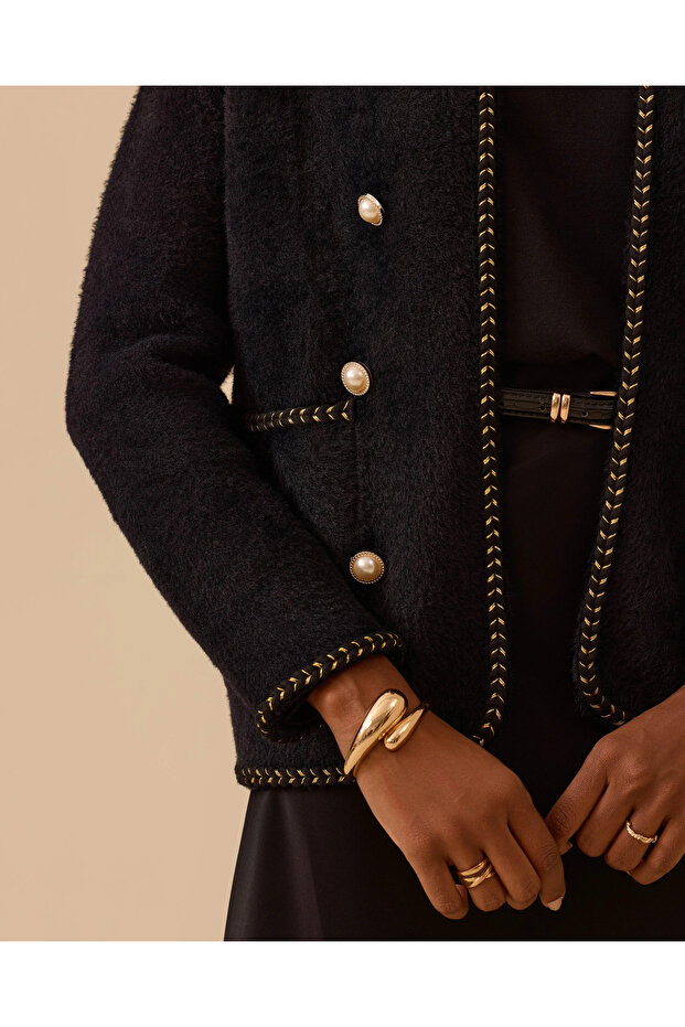 سترة تريكو بأزرار - 5