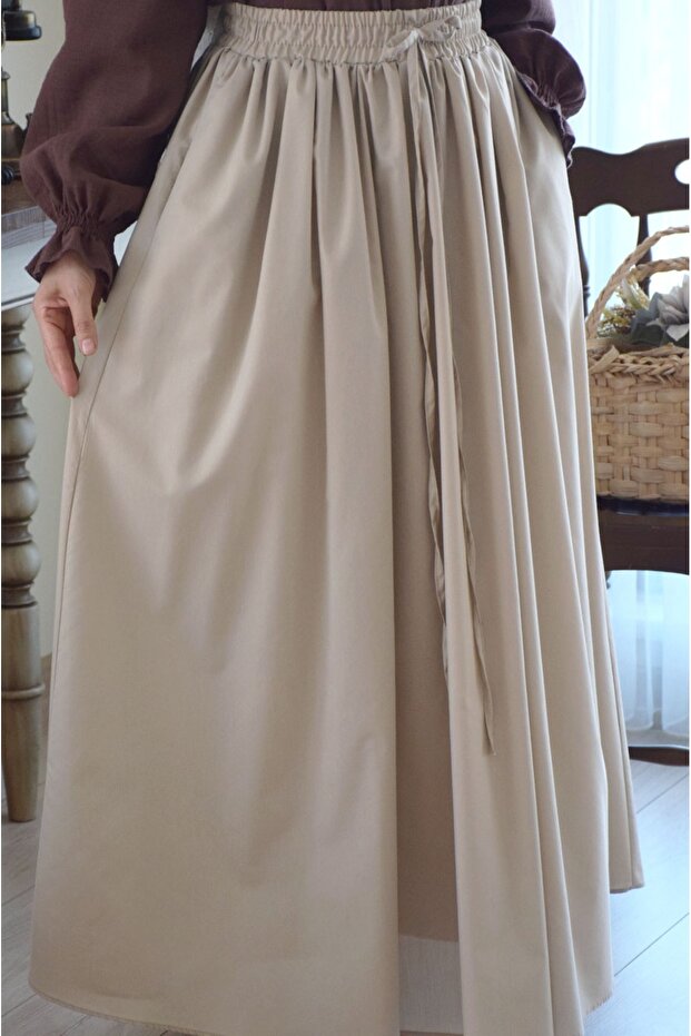 Pamuk Poplin Etek - 3