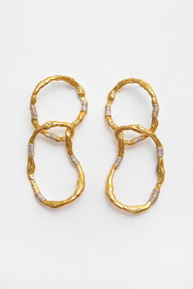 Asimetrik Kombin Küpe - 2