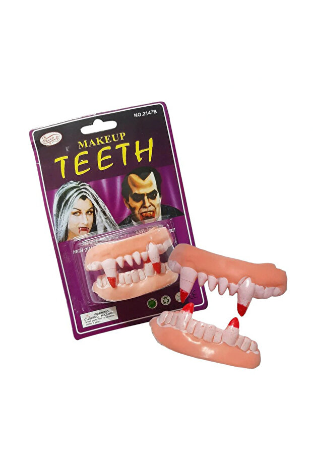 Double Palate Soft Vampire Teeth 1 Pair - 1