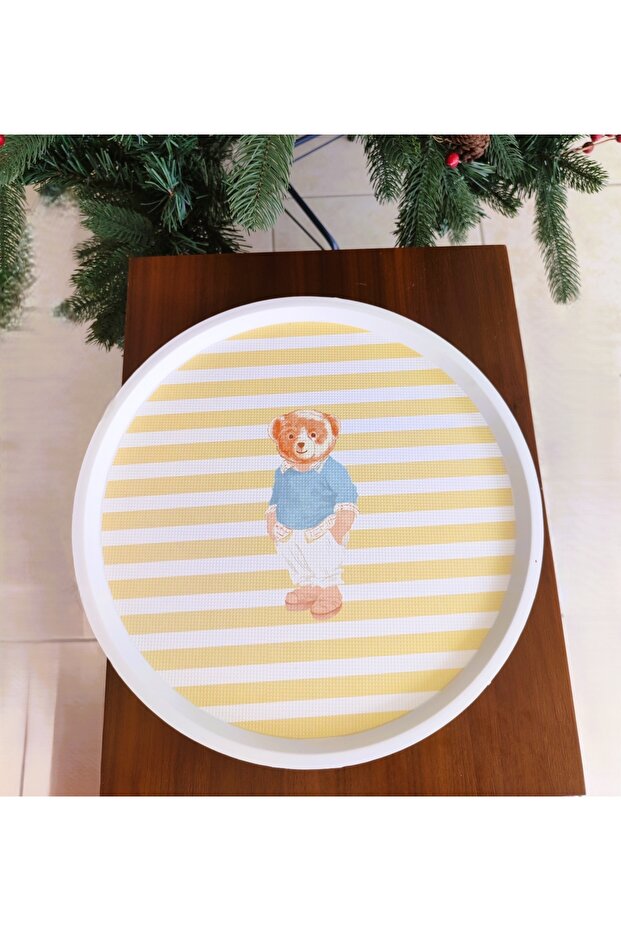 Philip Ayı Bear Yuvarlak Tepsi - 3