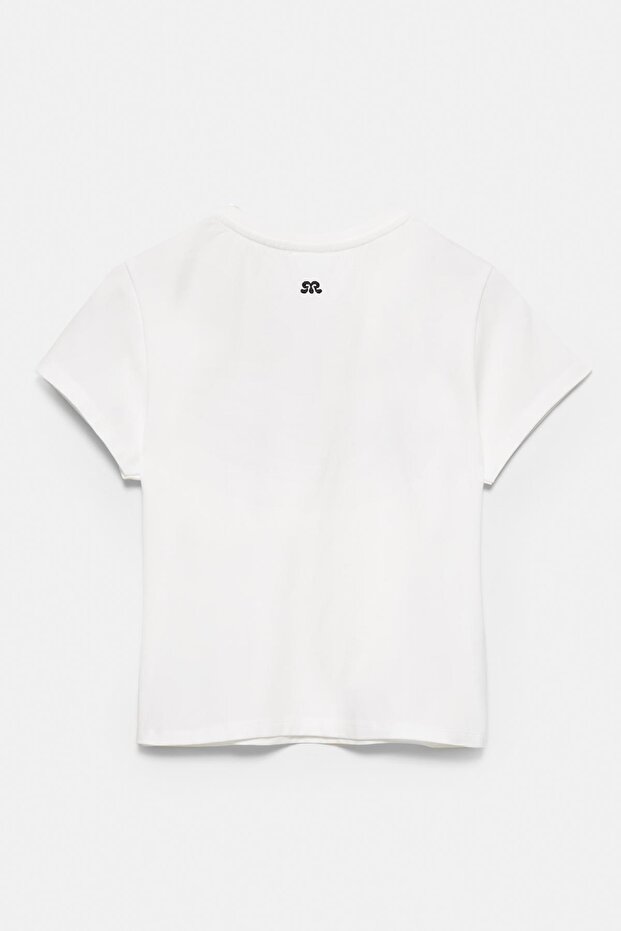 Yıldız detaylı tişört - 2