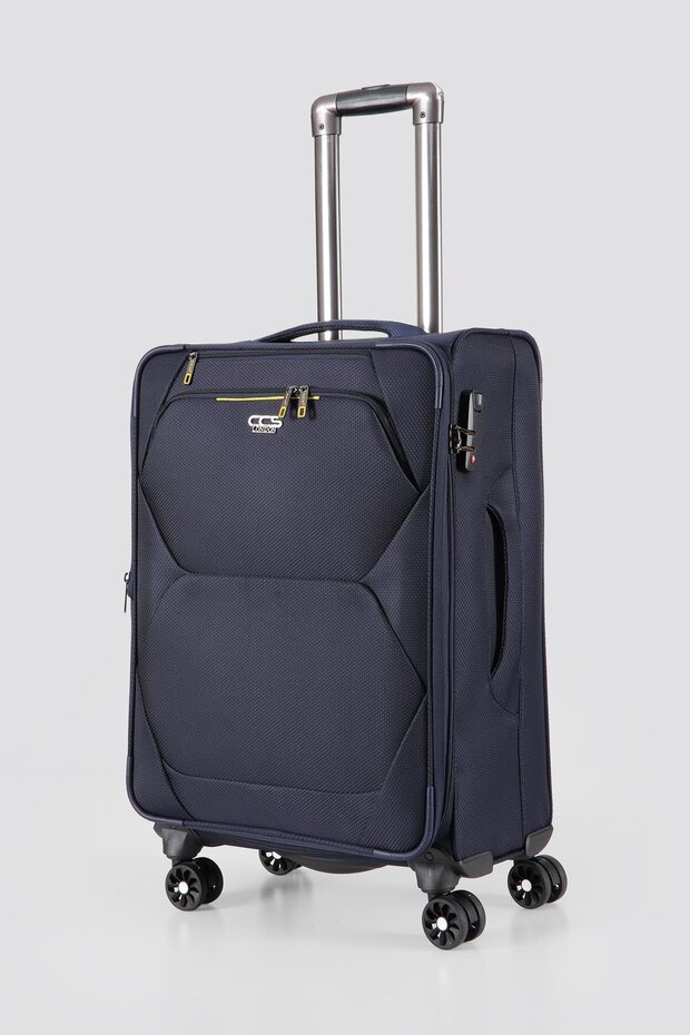 Ultra Hafif Körüklü Kumaş 3 Lü Valiz Seti - 8