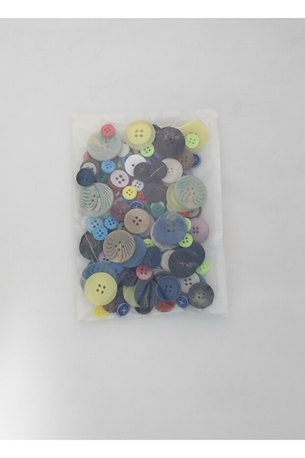 حزمة أزرار من البوليستر بألوان وأحجام مختلطة - 2
