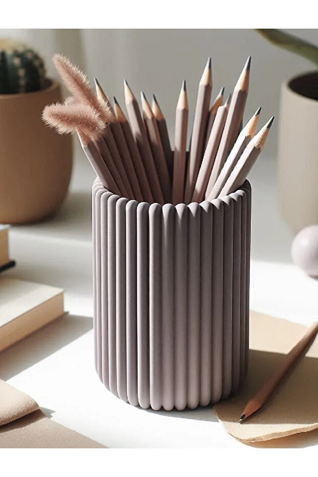 حامل أقلام بنمط خطوط عصرية - 1