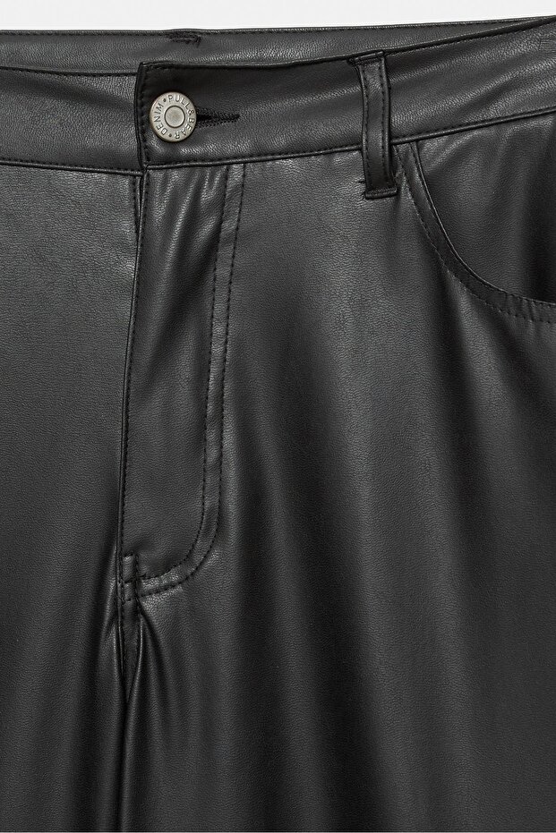 Suni deri pantolon - 8