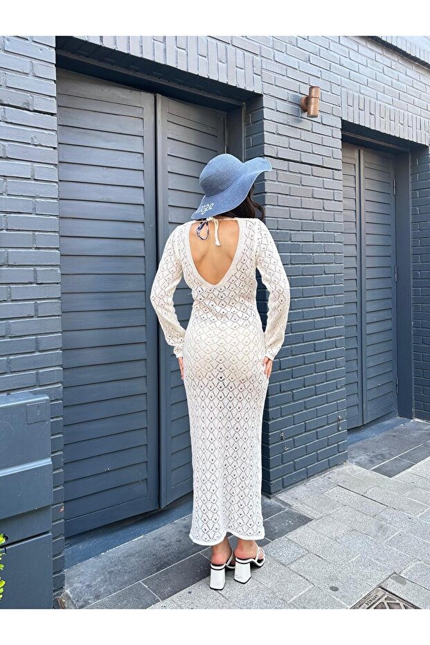 πλεκτό φόρεμα παραλίας - 4