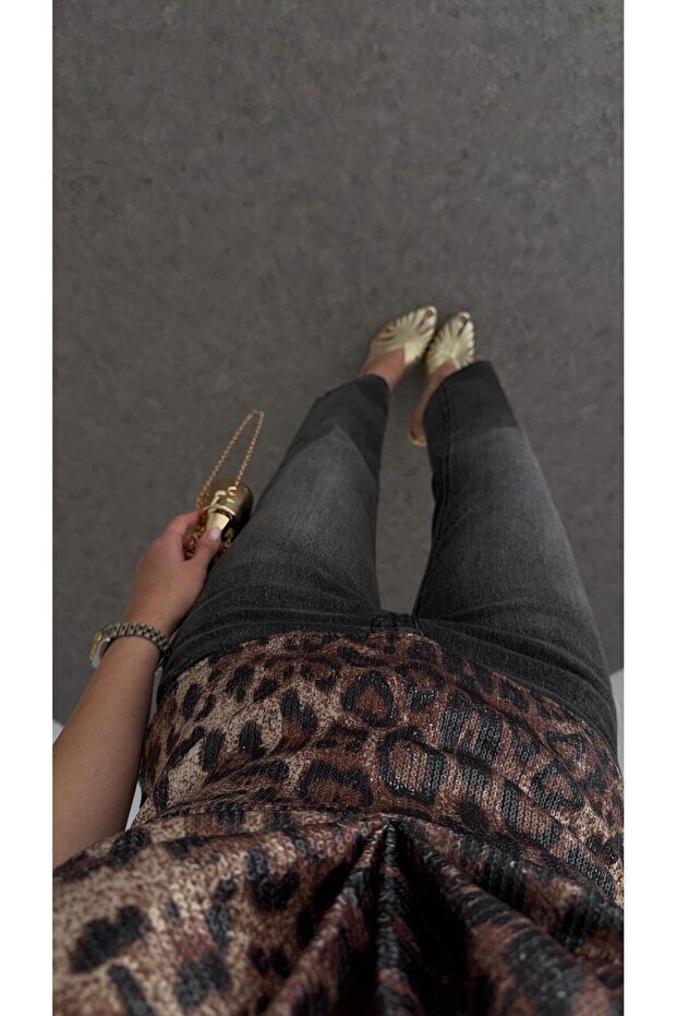 Sequined Leopard Blouse - 6