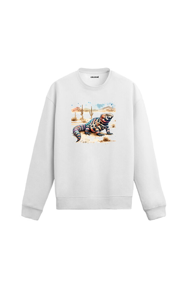 Patterned Lizard and Desert Landscape Design - 1