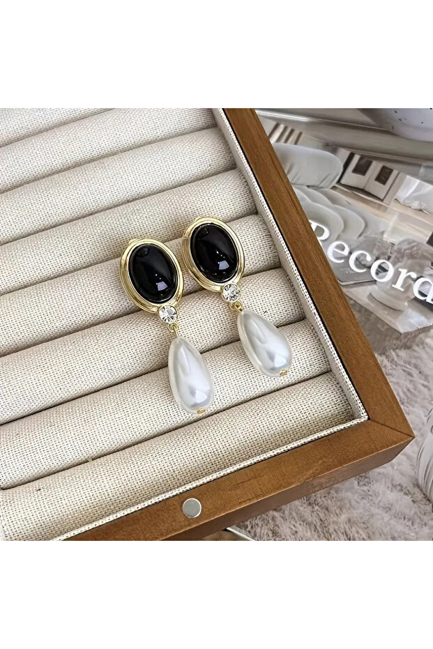 Black Flip- Bohemian Earrings
