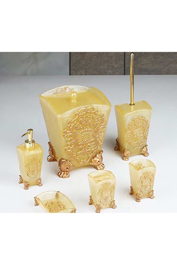 Polyester 6 Parça Banyo Takımı - 1