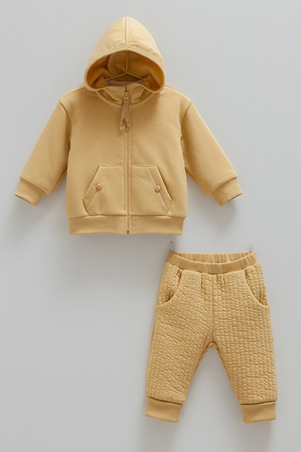 Baby Boy Set 3 Threaded Ribbed 3-Piece Baby Set 3-24 Months