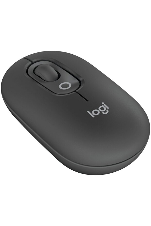 Mouse Wireless POP with emojis, Bluetooth, Silent Touch, 3 Way Easy-Switch, Graphite - 2