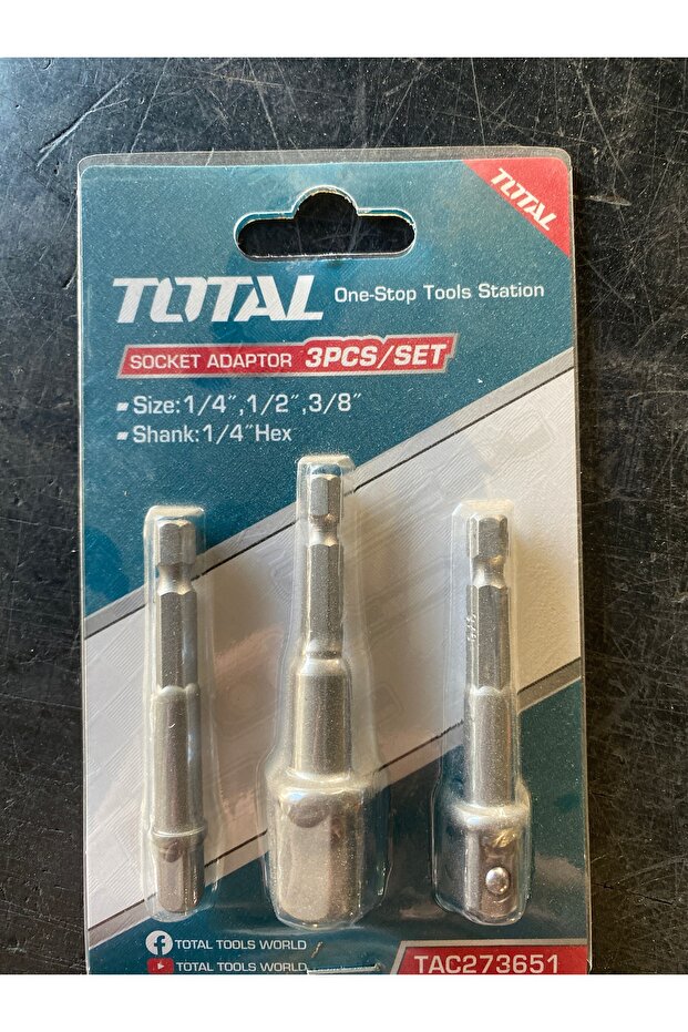 SOCKET ADAPTOR 3 PRÇ SET - 1