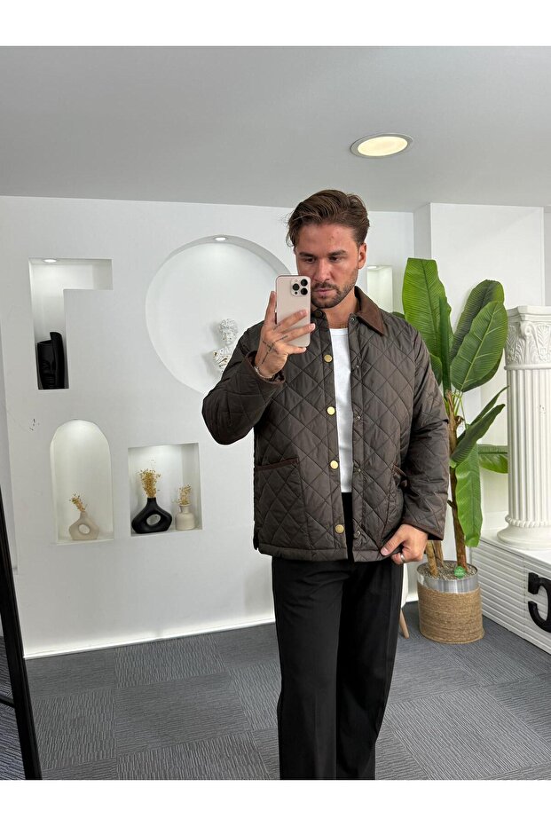 Baklava Desenli Mevsim Mont - 5