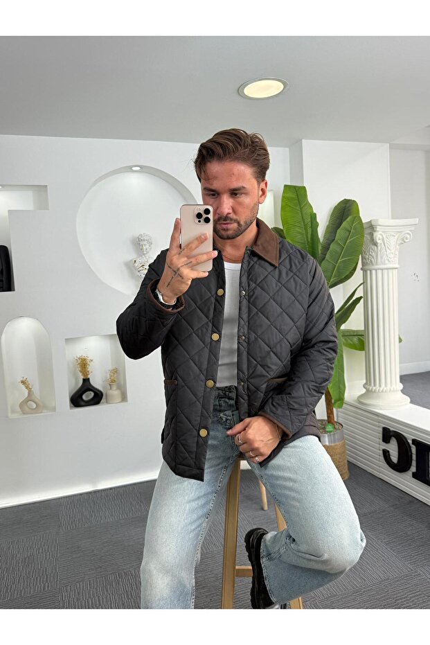 Baklava Desenli Mevsim Mont - 6