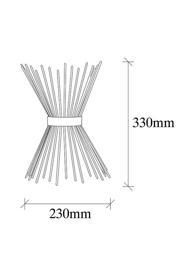 Kirpi Çift Yönlü 2'Li Duvar Aplik Aydınlatma Parlak Gold KIRPI-3092 - 5