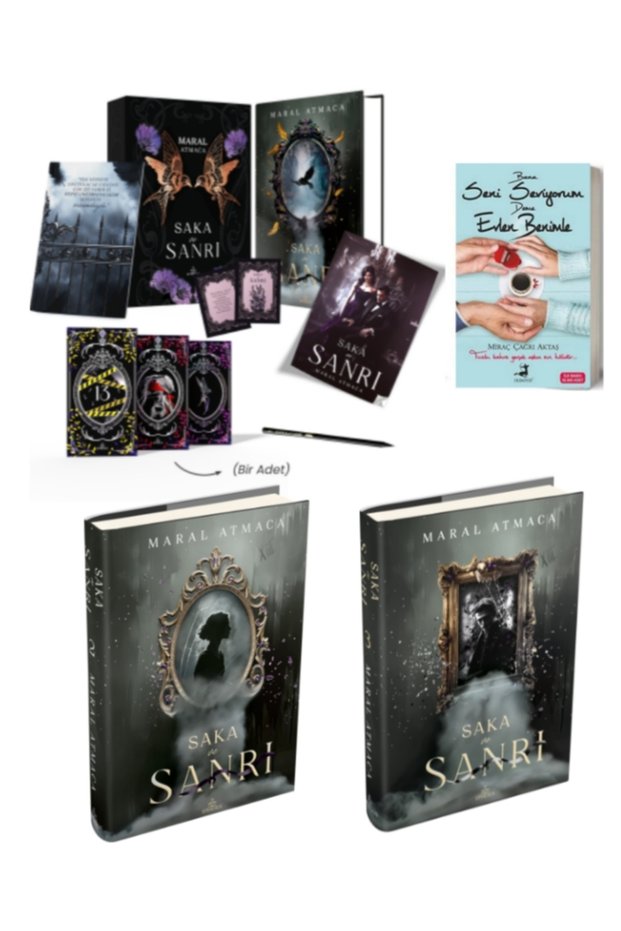 Saka ve Sanrı 1, 2, 3 Ciltli Set 1. Book Boxed Maral Atmaca 3 Book Hardcover Set