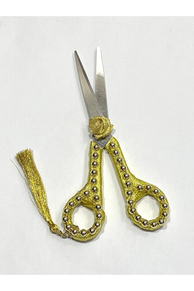 Promise Scissors / Gold Glitter Pearl Decorated Scissors /
