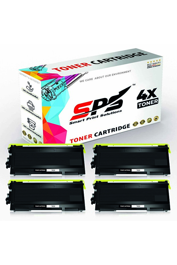 SPS Compatible Toner Cartridges for Brother | TN-350 | 4x Black | 2,500 Pages