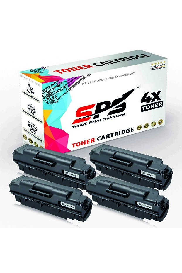 SPS Compatible Toner Cartridges for Samsung | MLT-D307S | 4x Black | Yield Upto 7,000 Pages
