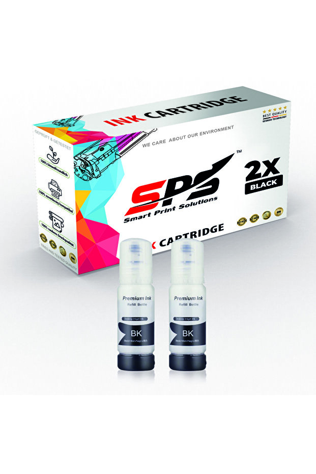 SPS Compatible Ink Cartridges for Epson | T-103 | 2x Black | Yield Upto 550 Pages