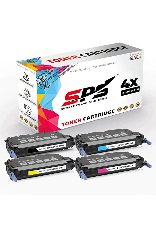 SPS Compatible Toner Cartridges for HP | 503A | 4x Multicolor | Yield upto 6,000 Pages