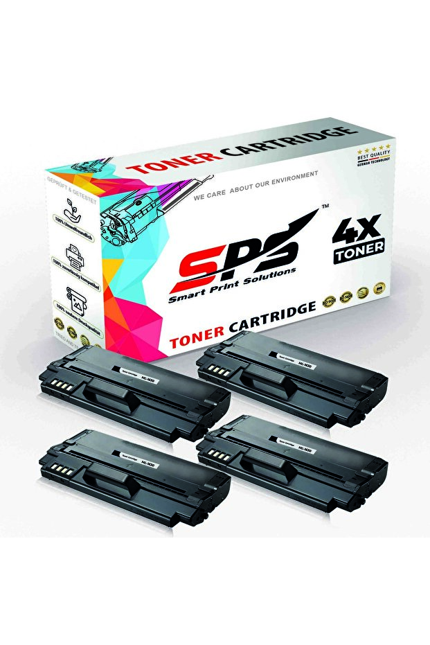 SPS Compatible Toner Cartridges for Samsung | ML-1630 | 4x Black | Yield Upto 2,000 Pages