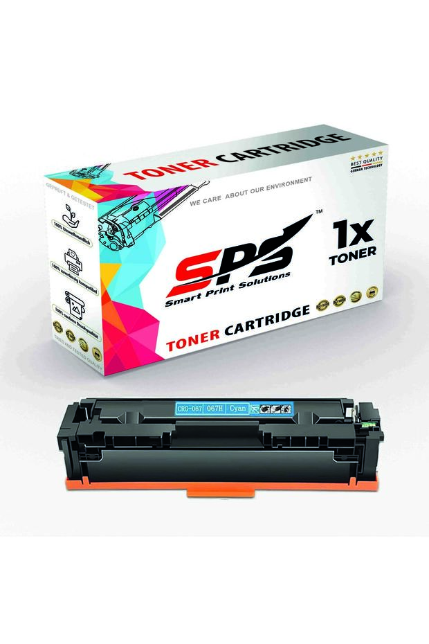 SPS Compatible Toner Cartridges for Canon | CRG-067C | 1x Cyan | Yield upto 1,250 Pages