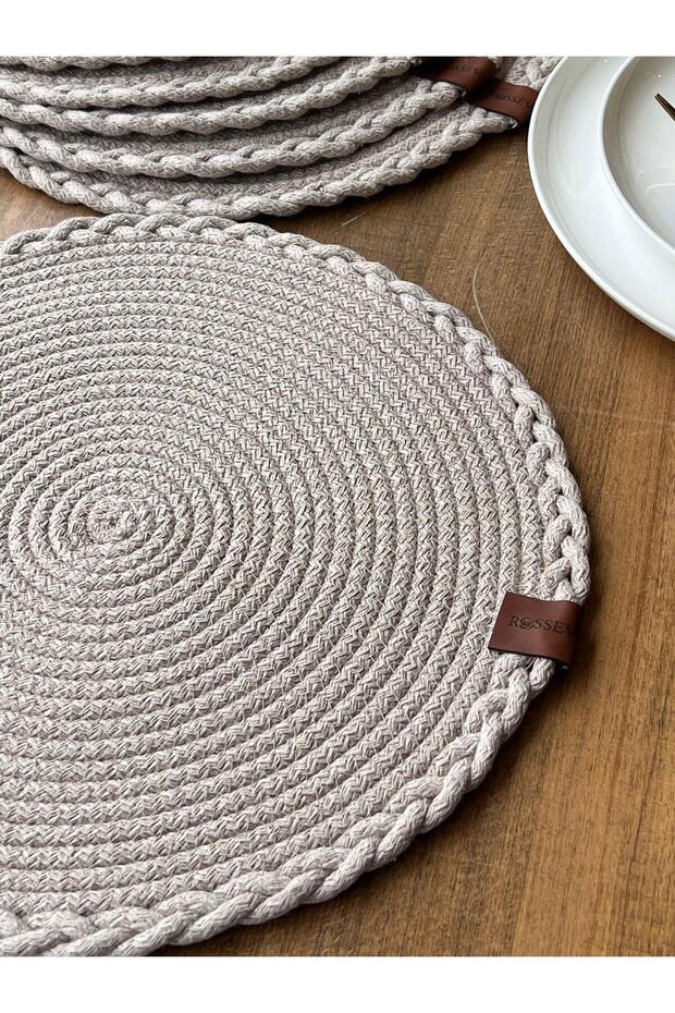 Hasır Amerikan Servis Bej 6 Parça - 3