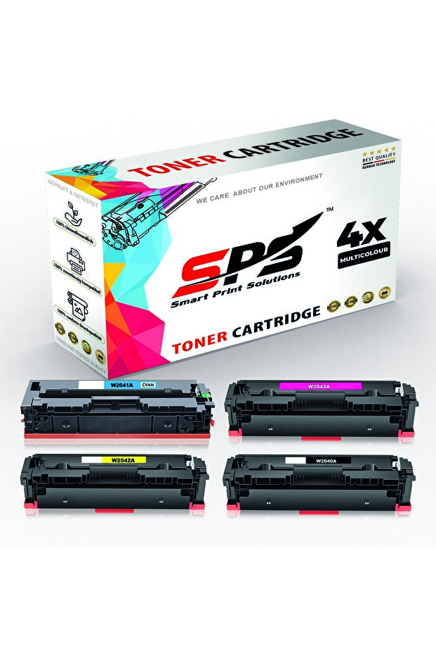 SPS Compatible Toner Cartridges for HP | 416A | 4x Multicolor | Yield upto 2,400 Pages