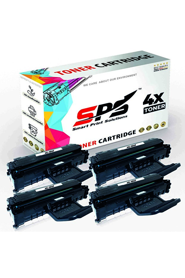 SPS Compatible Toner Cartridges for Samsung | ML-1640 | 4x Black | Yield Upto 3,500 Pages
