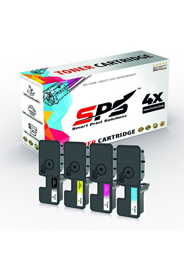 SPS Compatible Toner Cartridges for Kyocera | TK-5240 | 4x Multicolor | Yield upto 4,000 Pages