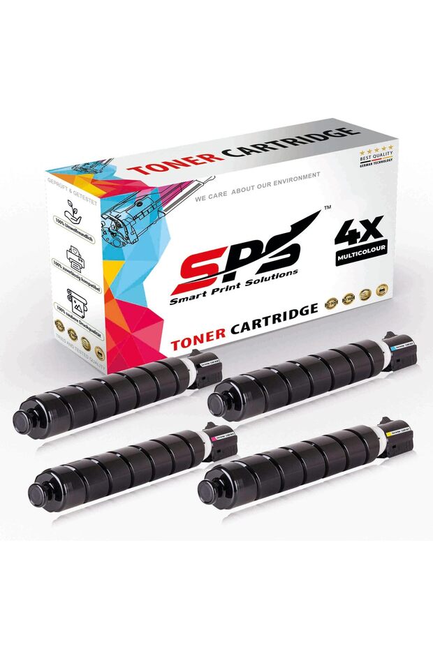 SPS Compatible Toner Cartridges for Canon | C-EXV51 | 4x Multicolor | Yield upto 69,000 Pages