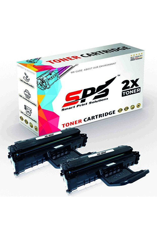 SPS Compatible Toner Cartridges for Samsung | ML-1640 | 2x Black | Yield Upto 3,500 Pages