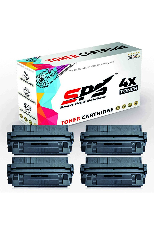 SPS Compatible Toner Cartridges for HP | C4129X 29X | 4x Black | 10,000 Pages