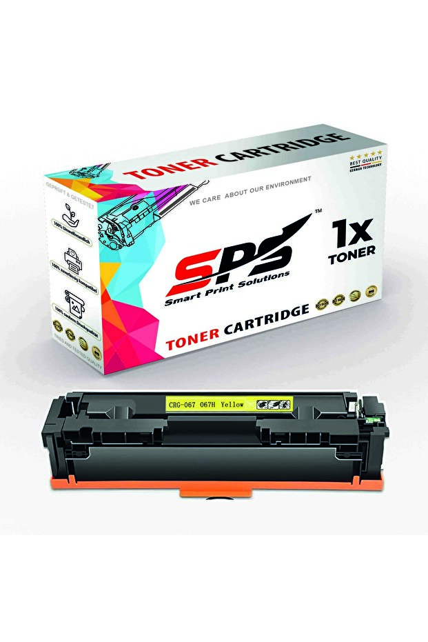 SPS Compatible Toner Cartridges for Canon | CRG-067Y | 1x Yellow | Yield upto 1,250 Pages
